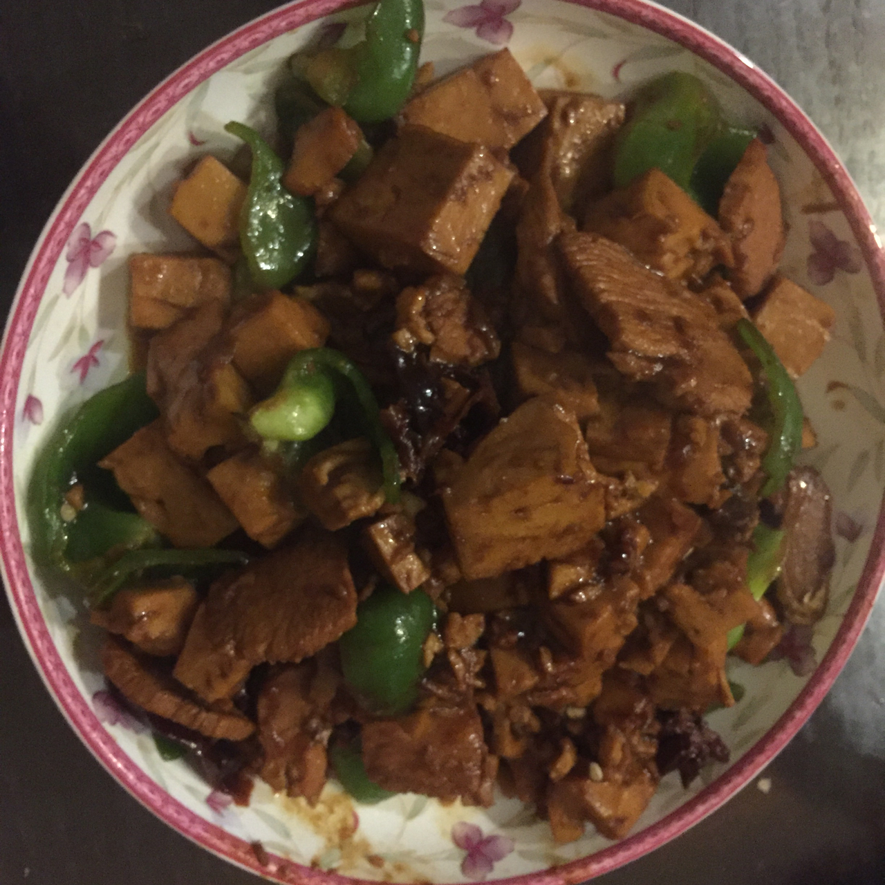 五花肉烧素鸡 Pork Belly with Dry Tofu