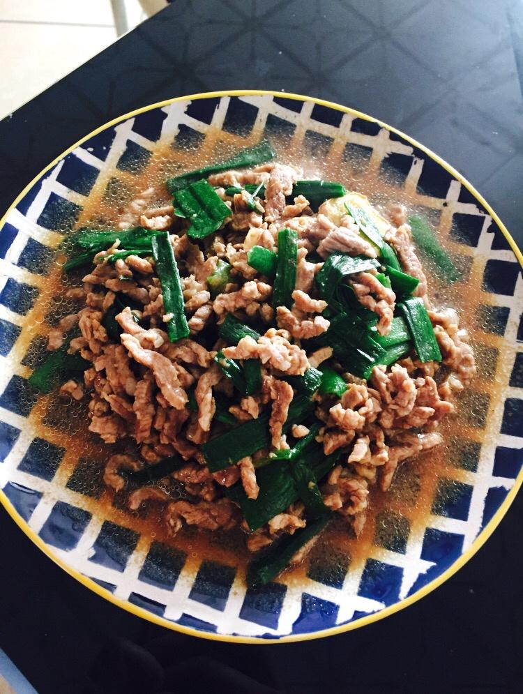 大蒜炒牛肉丝