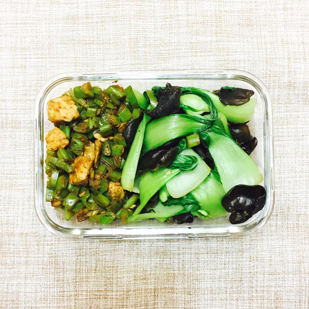 榄菜肉末四季豆