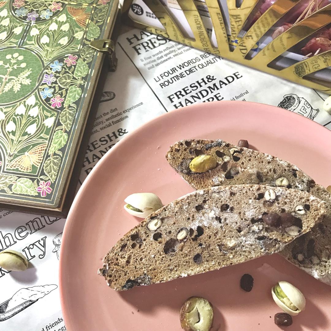 【香到爆炸的！！－黑芝麻风味意式脆饼 】Biscotti