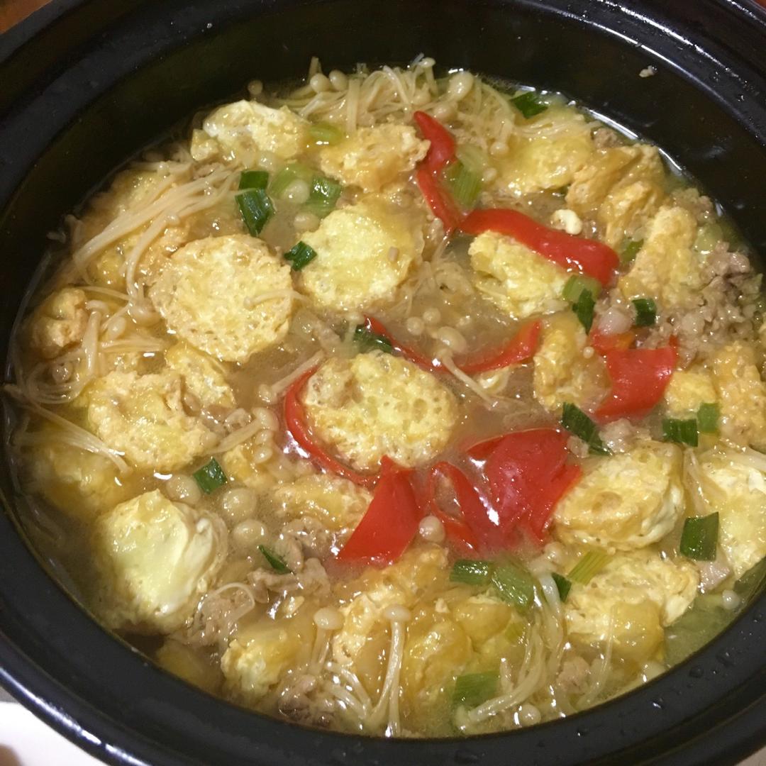 超级下饭菜--金针菇日本豆腐