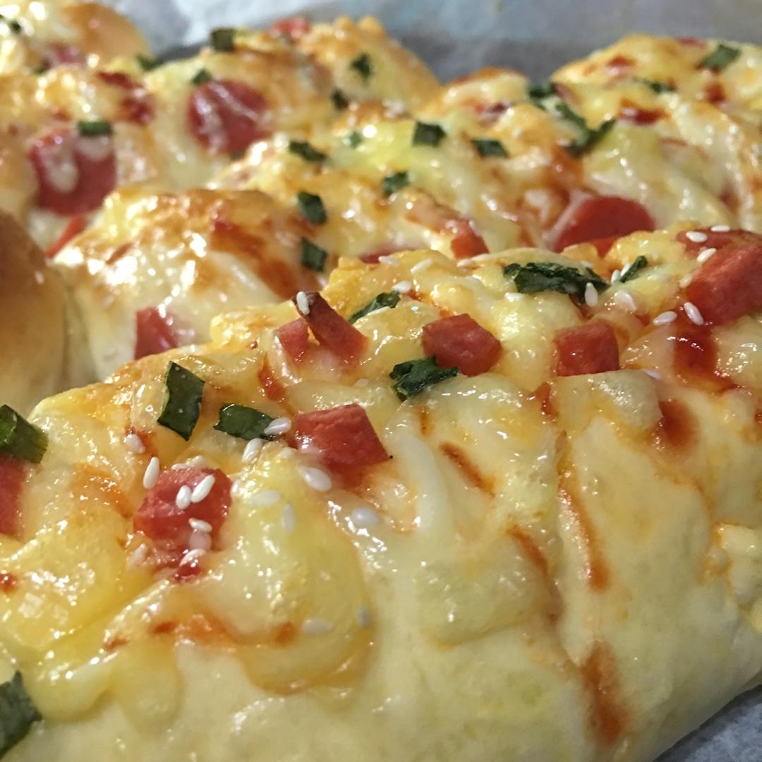 香葱芝士火腿面包  新手必修版