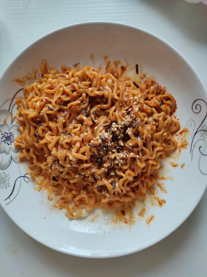 微波炉芝士火鸡面