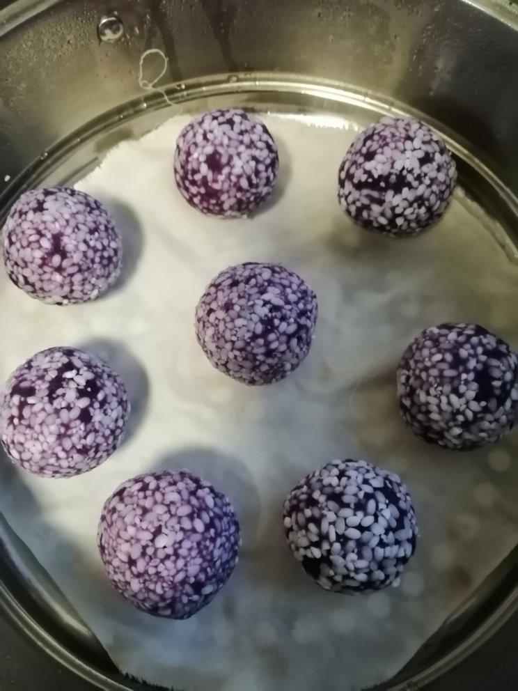 紫薯糯米丸子