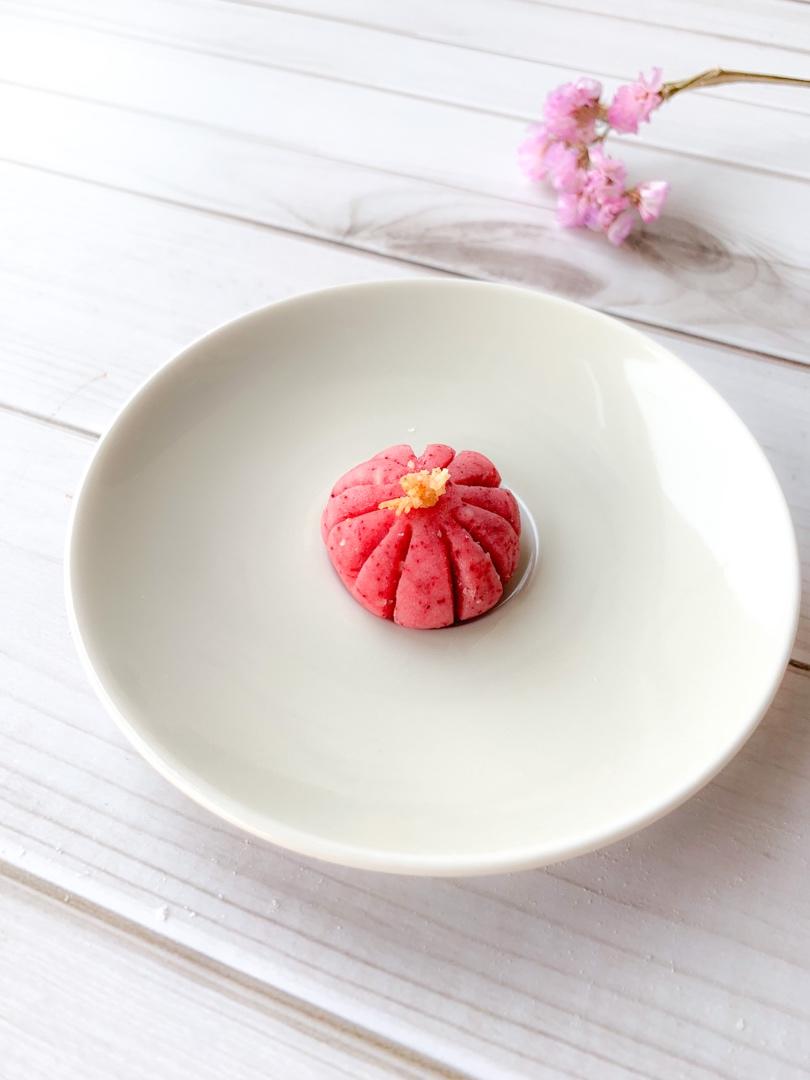 家庭制作和菓子豆沙小点心