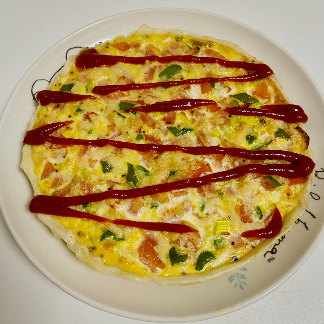 切达芝士火腿鸡蛋咸挞（靠飞饼过日子）