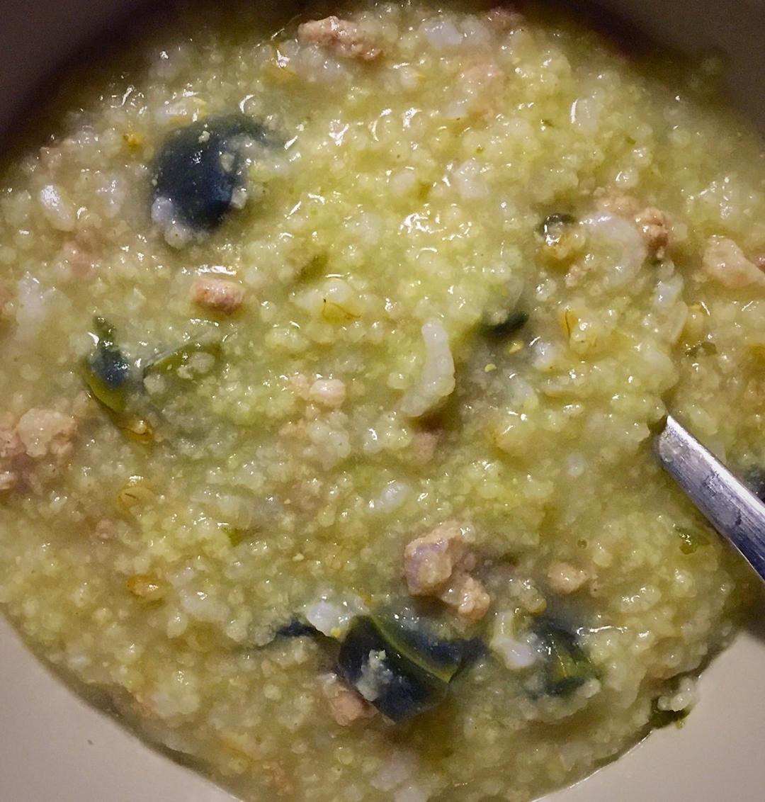 电饭煲版皮蛋瘦肉粥