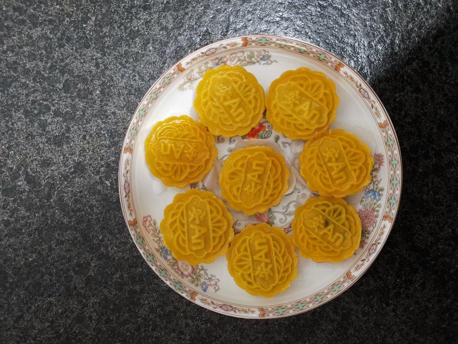 南瓜紫薯月饼（无油无糖）