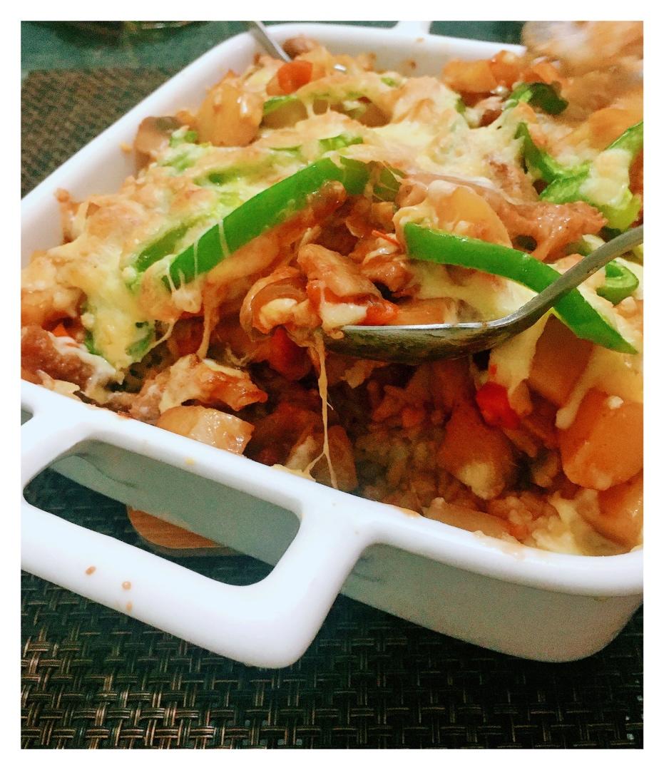 番茄鸡肉浓情焗饭【两人份】