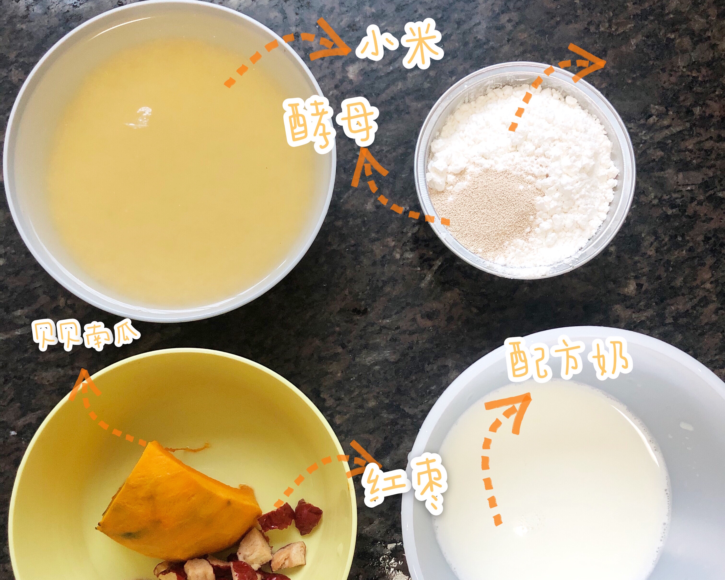 宝宝辅食✅奶香小米南瓜蒸糕的做法 步骤1