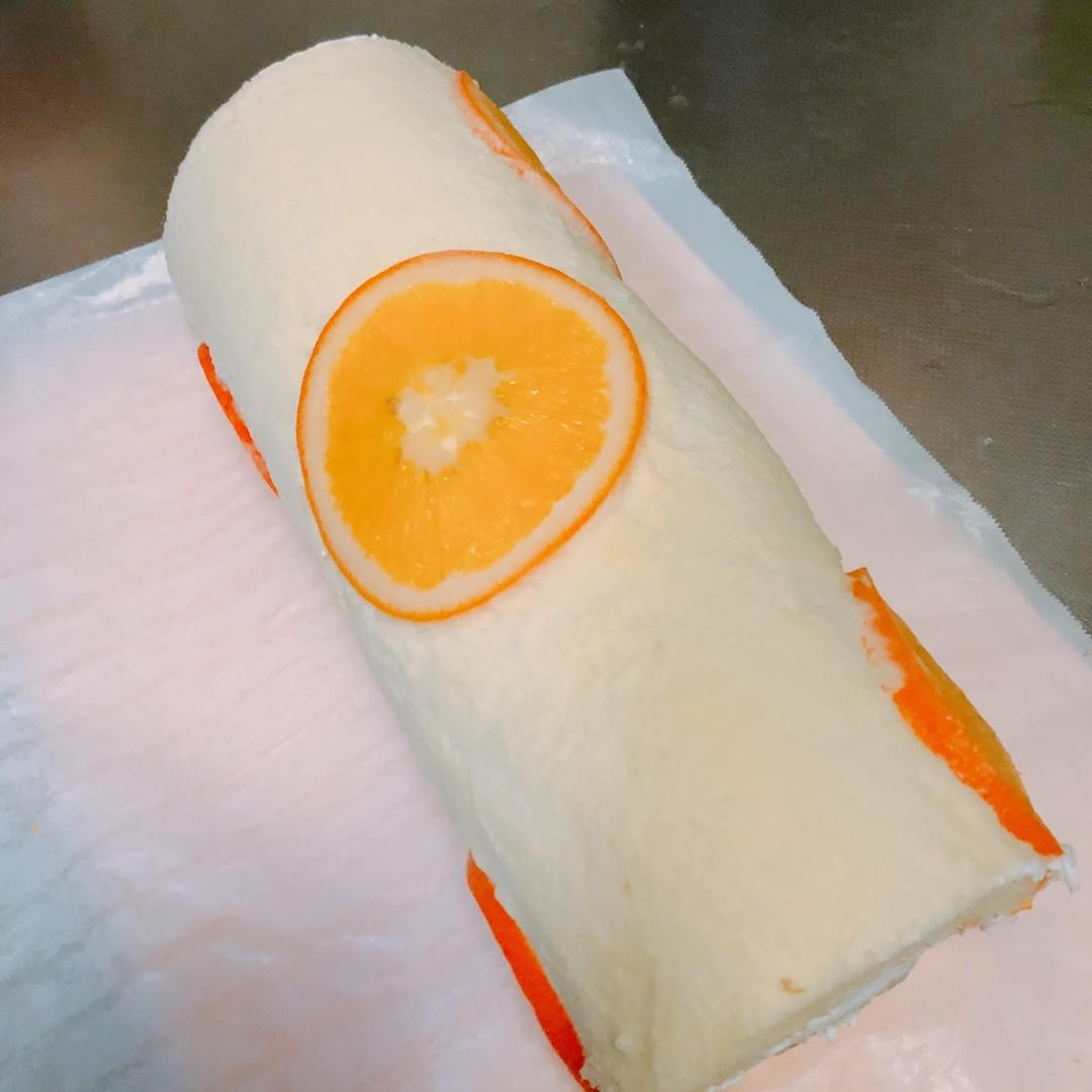 满满“一颗橙子”的香橙蛋糕卷