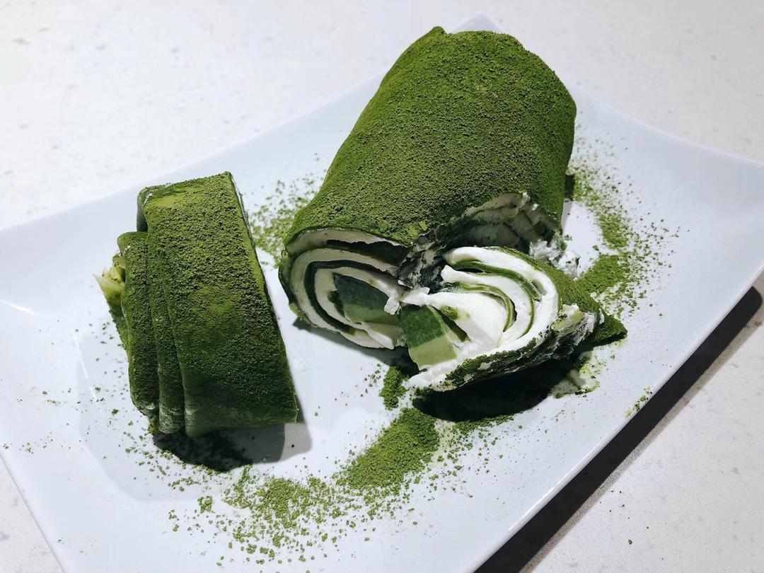 抹茶奶冻毛巾卷【曼食慢语】