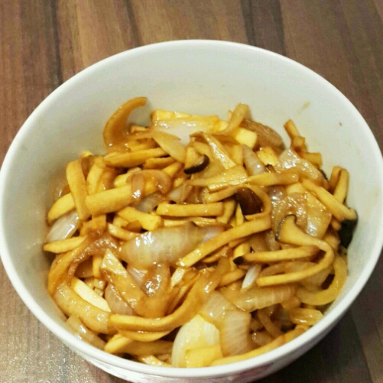 洋葱遇到杏鲍菇