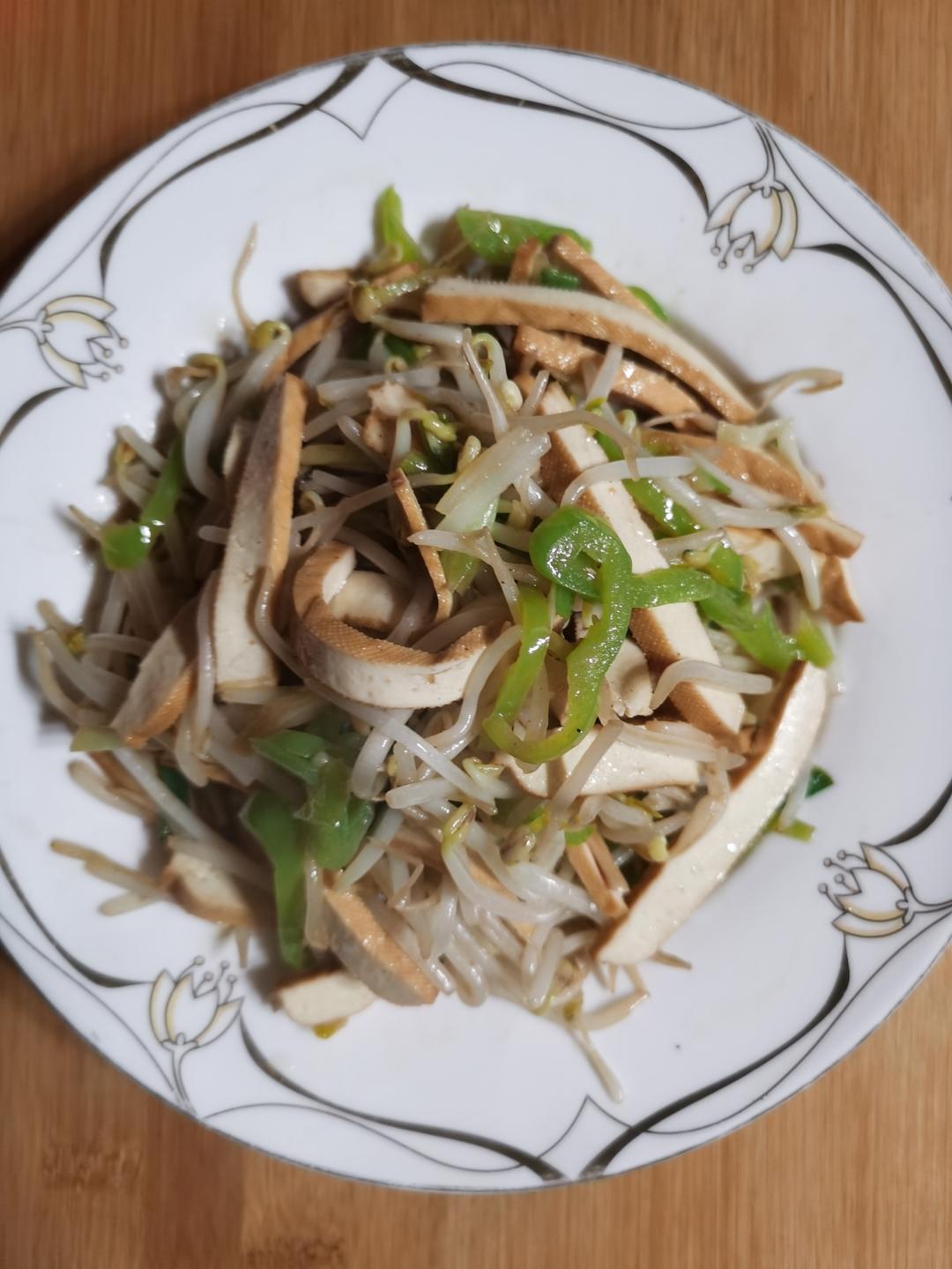 香干炒绿豆芽