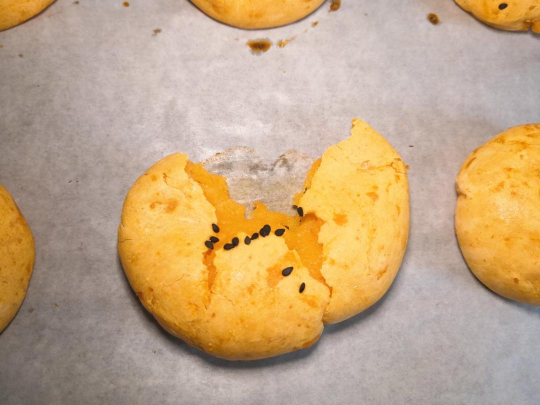 番薯饼（烤箱版 口感似脆皮麻薯）修改了一下方子