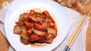 迷迭香：虾头炒白菜的做法 步骤11