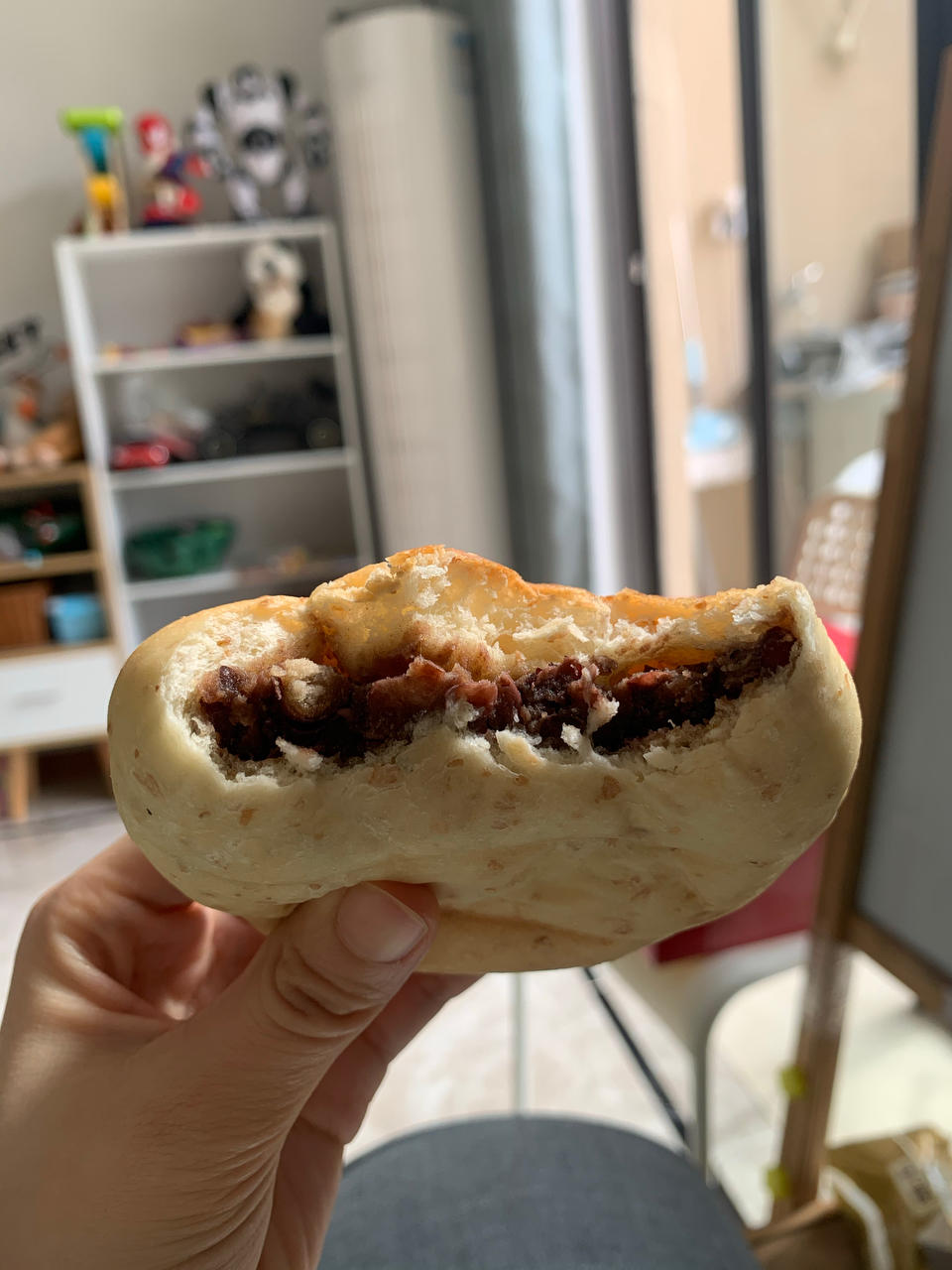 全麦日式红豆面包（超低糖油/椰子油版本）｜手揉+隔夜冷藏发酵+新手友好