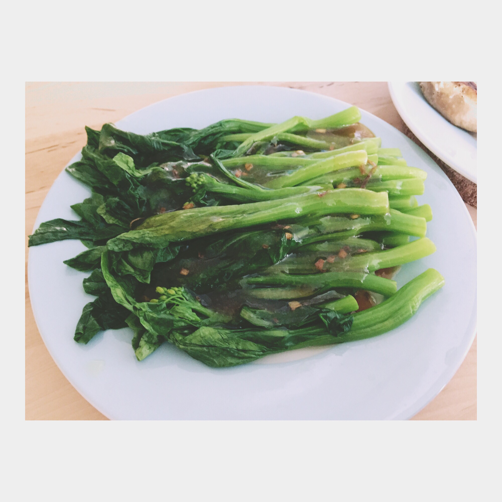浇汁香菇油菜