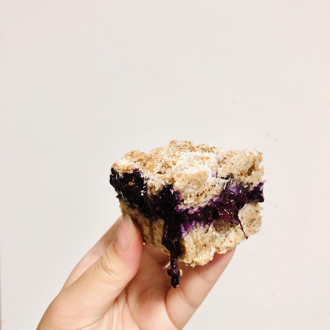 不一样的无糖蓝莓椰子燕麦棒 Blueberry & Coconut Oat Bars|健康减脂饱腹简单快手