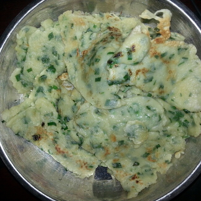 韭菜鸡蛋饼