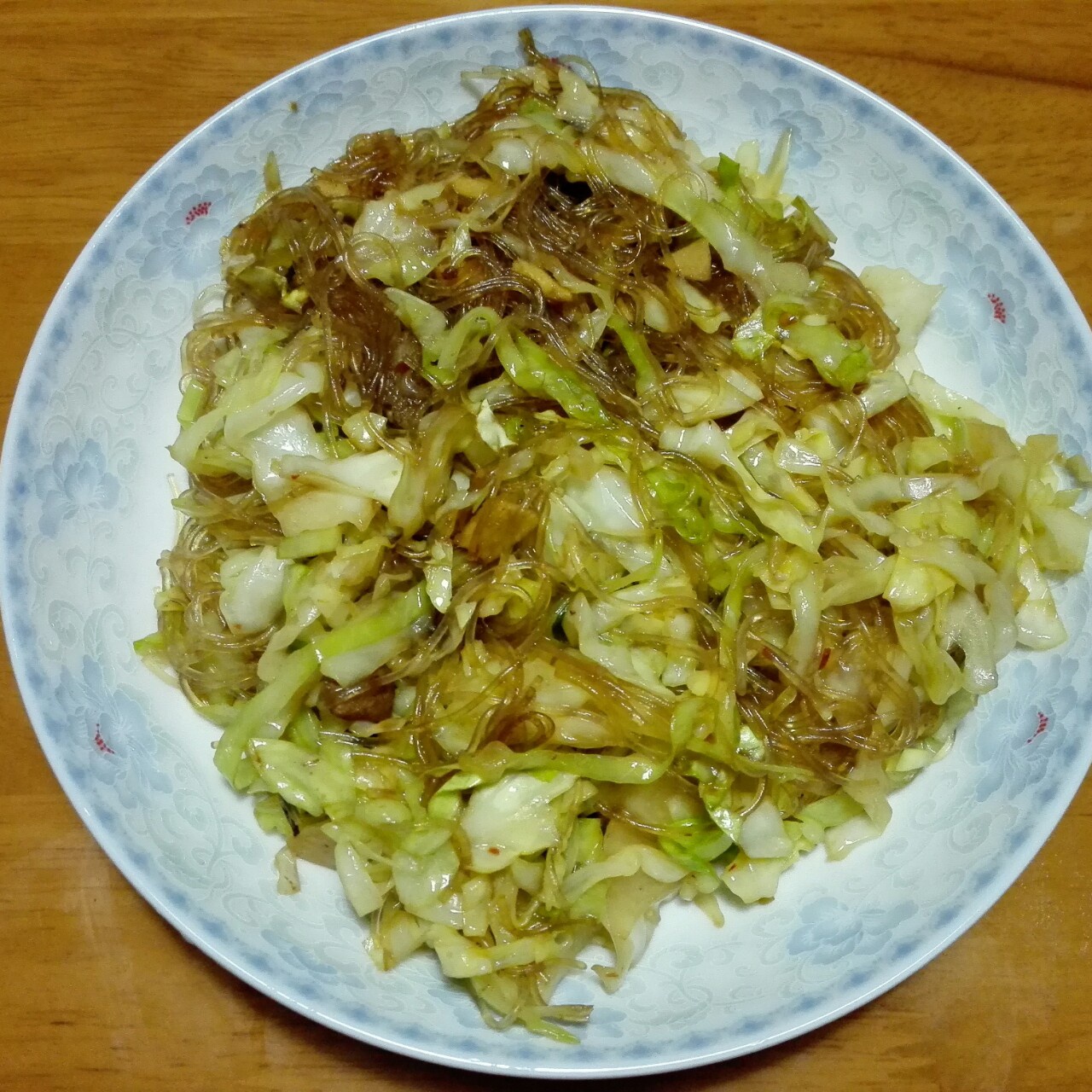 卷心菜炒粉丝 Glass noodles with Cabbage
