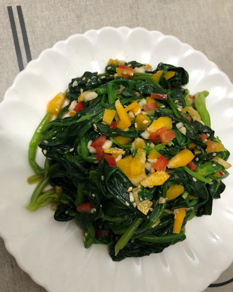 凉拌菠菜（减脂必备）