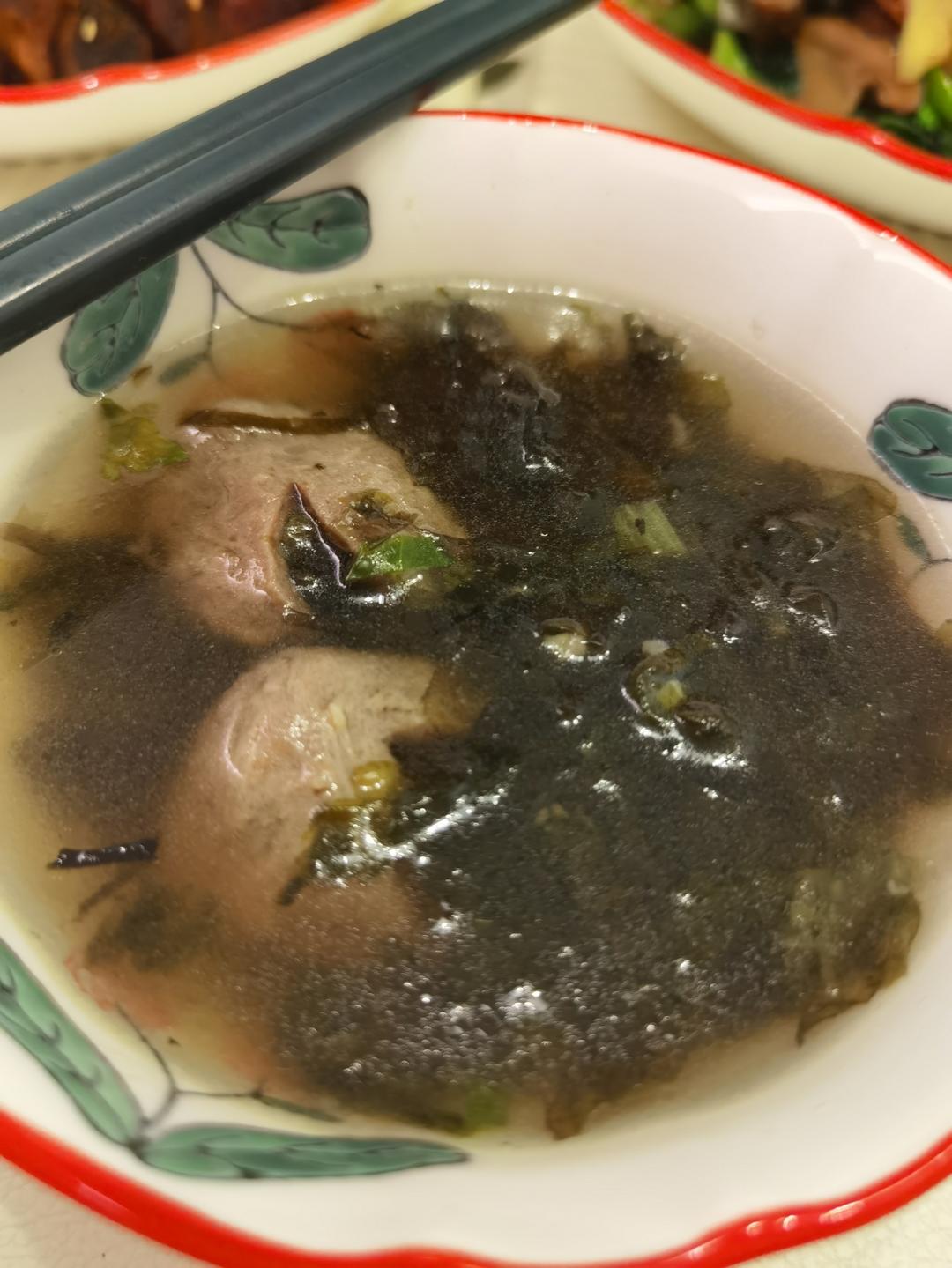 紫菜牛肉丸汤，多一步超香