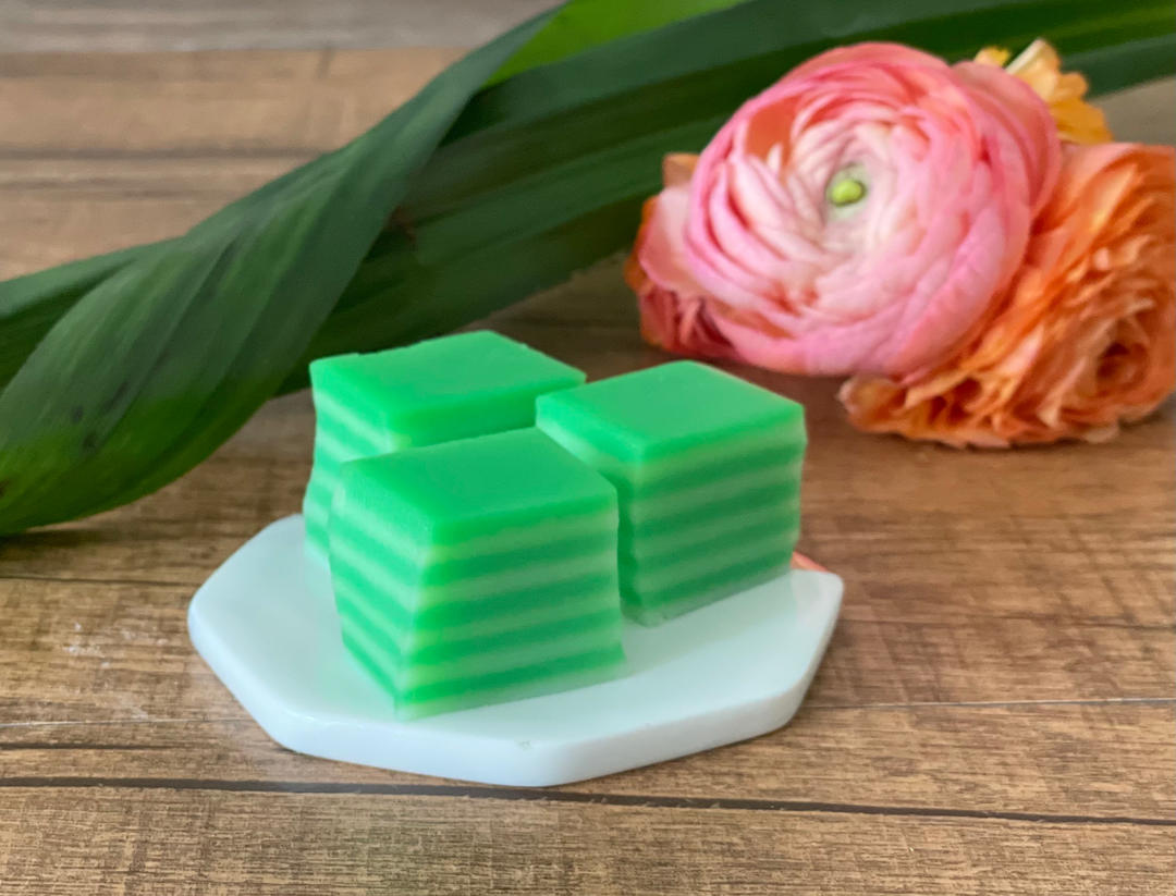 越式斑斓绿豆九层糕（含简易配方和新鲜斑斓汁配方）