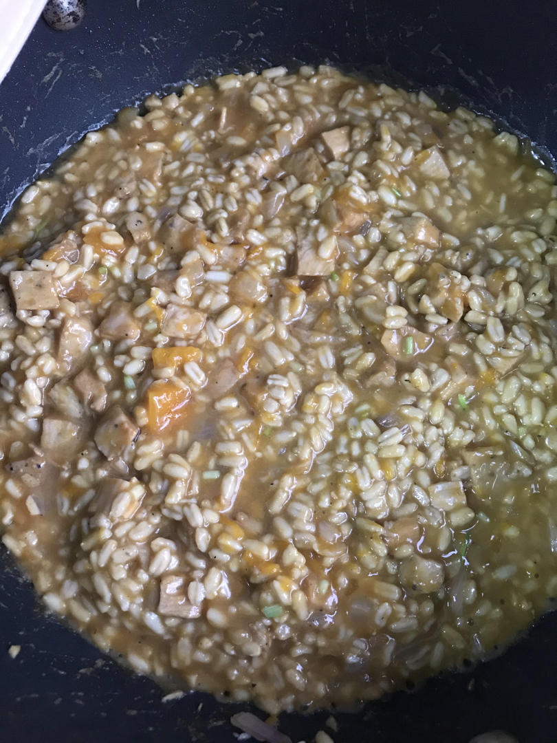 鸡肉南瓜烩燕麦米