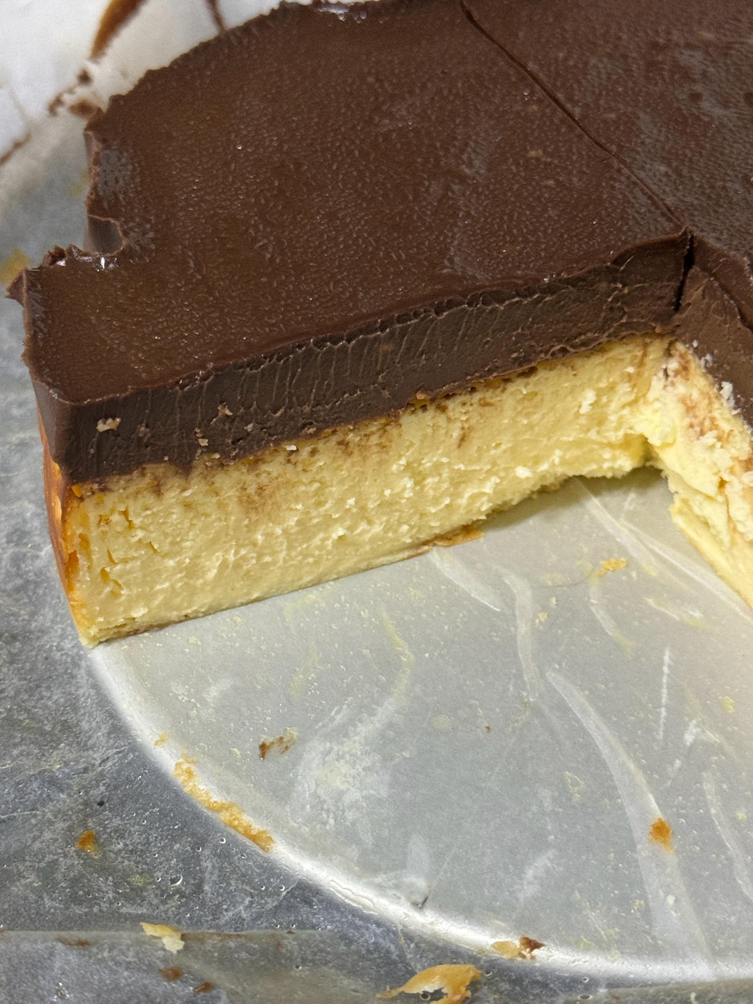 冰山熔岩巴斯克 | 巧克力脑袋福音！浓郁丝滑还流心！搅一搅就能搞定！