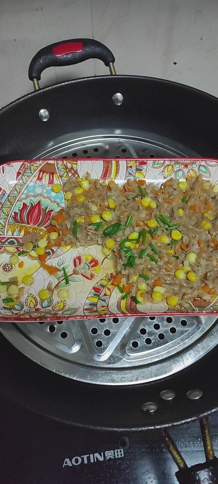 莲藕蒸肉饼
