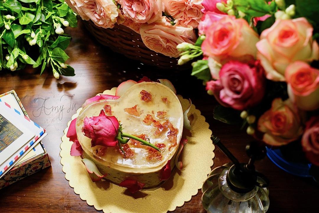 【花气袭人】免烤玫瑰乳酪蛋糕的做法