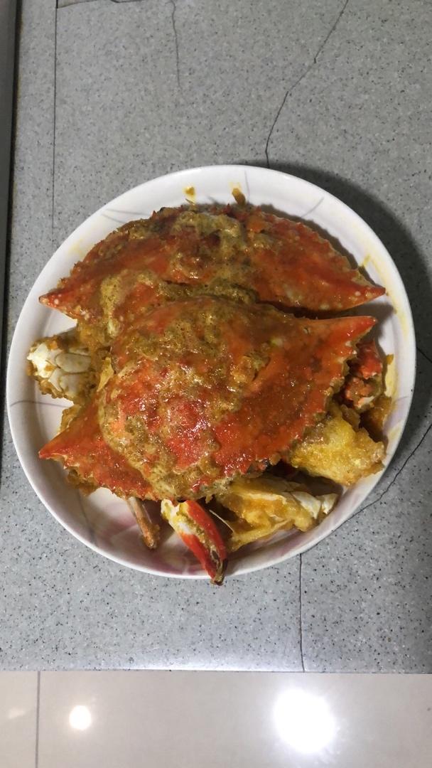 咸蛋黄焗蟹