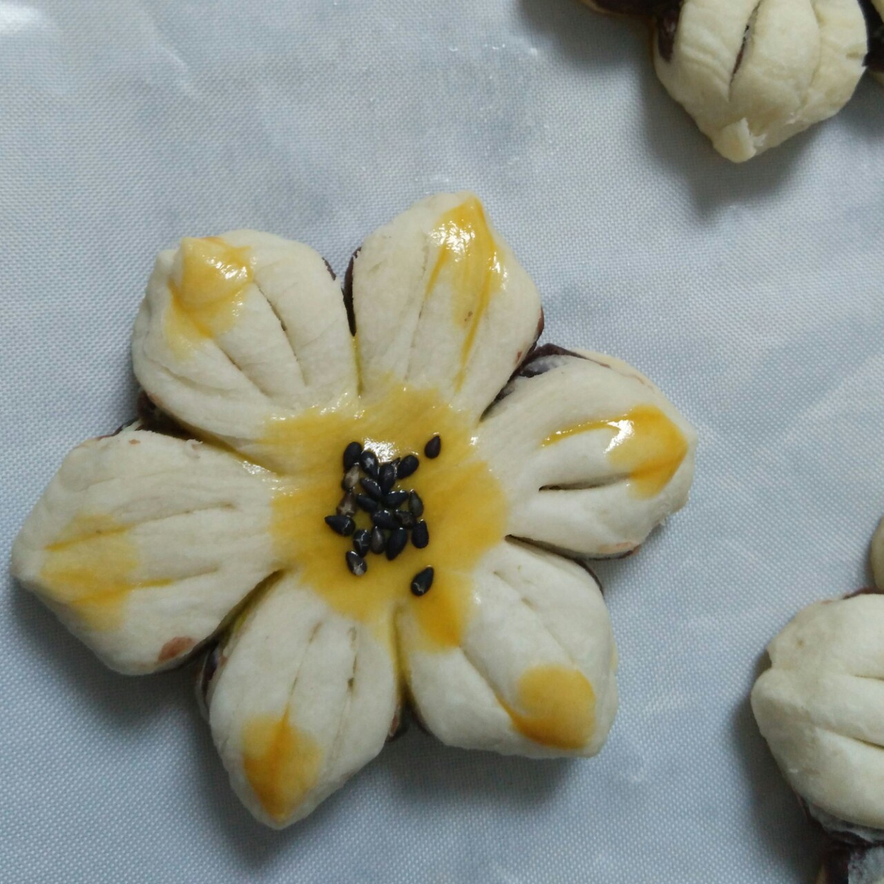 葵花豆沙酥——烤箱里绽放的花朵