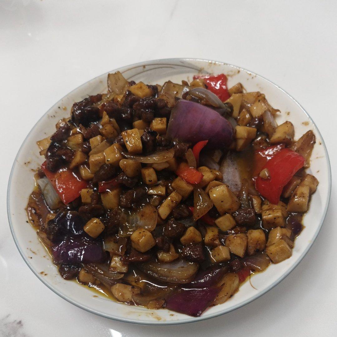杏鲍菇牛肉粒