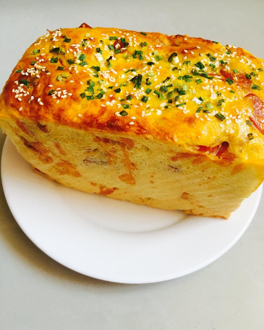 面包机版肉松芝士咸吐司（中种）