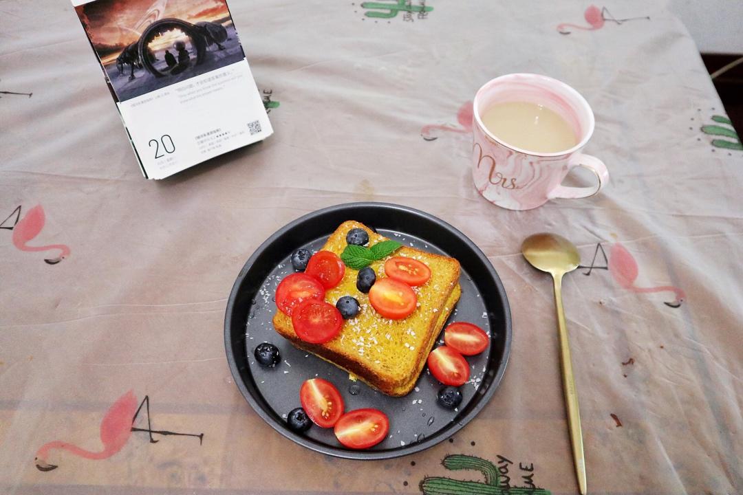 🍞『5分钟减脂快手早餐』烤隔夜厚吐司