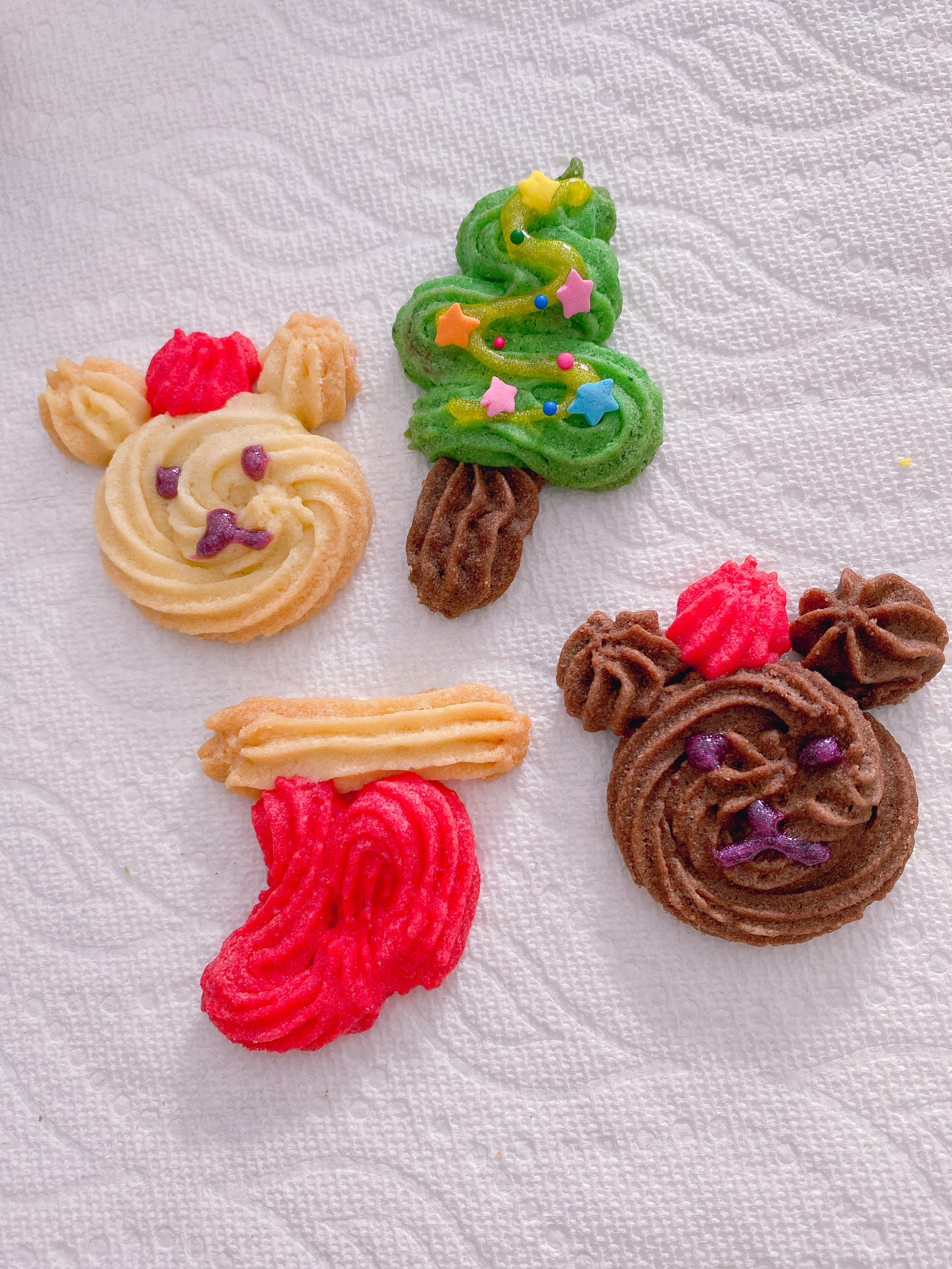 🎄圣诞曲奇🍪香酥黄油曲奇饼干 小熊🐻圣诞树🎄圣诞袜🧦造型甜点的做法