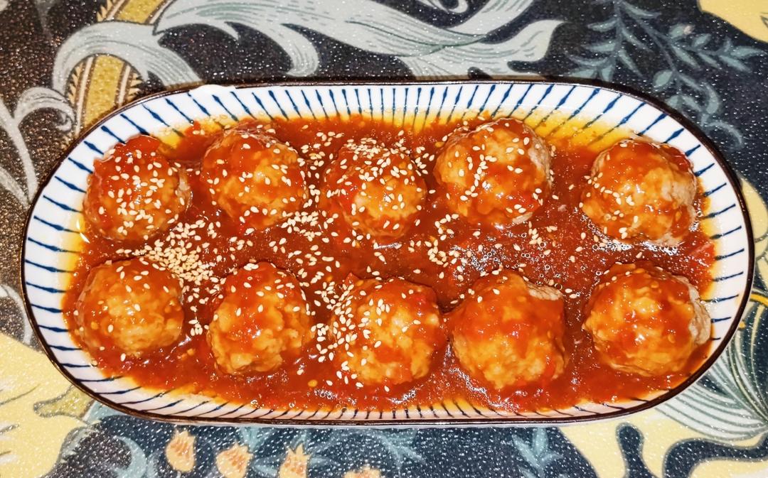 清蒸藕丁肉丸子