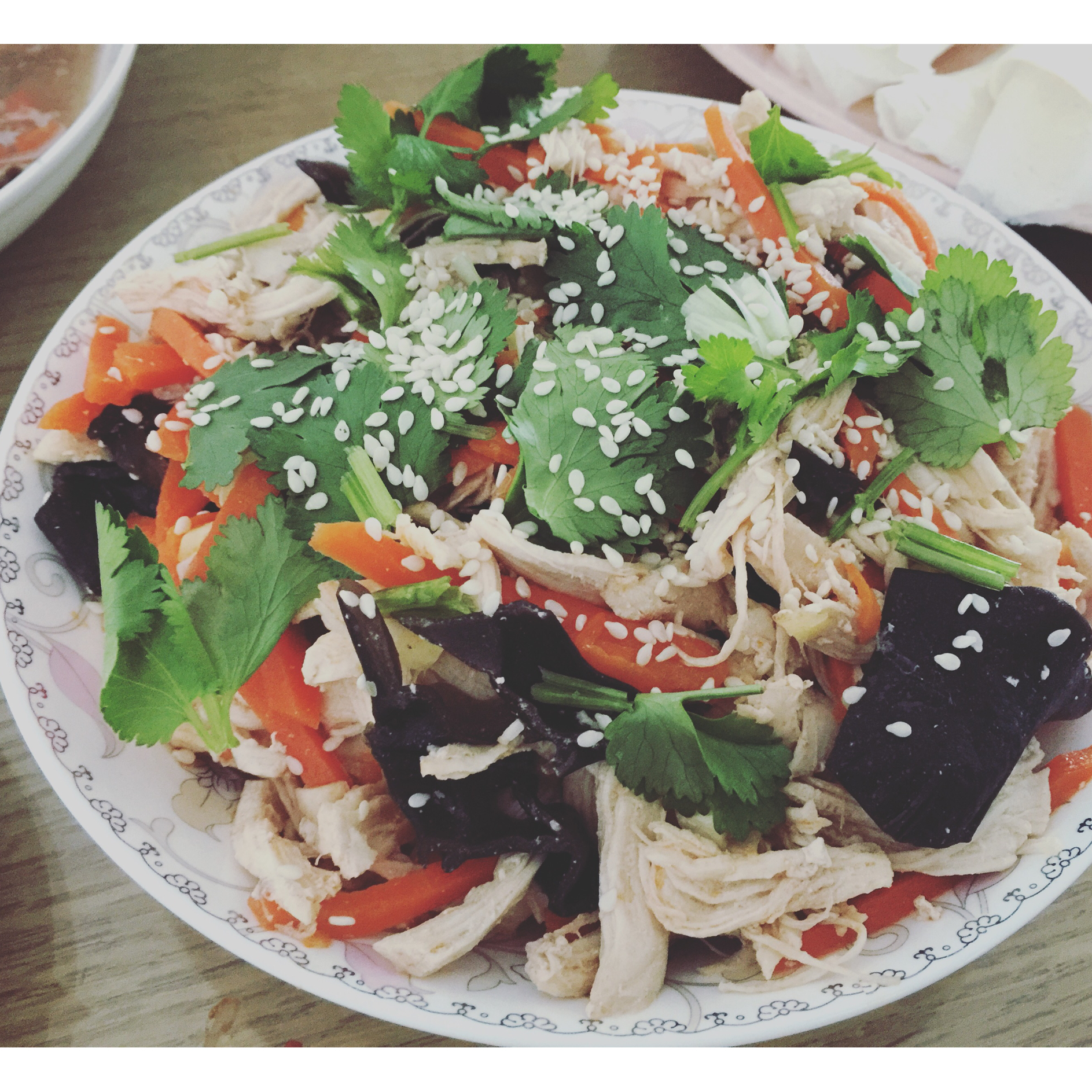 减脂健身｜凉拌手撕鸡丝（香辣&麻油版）