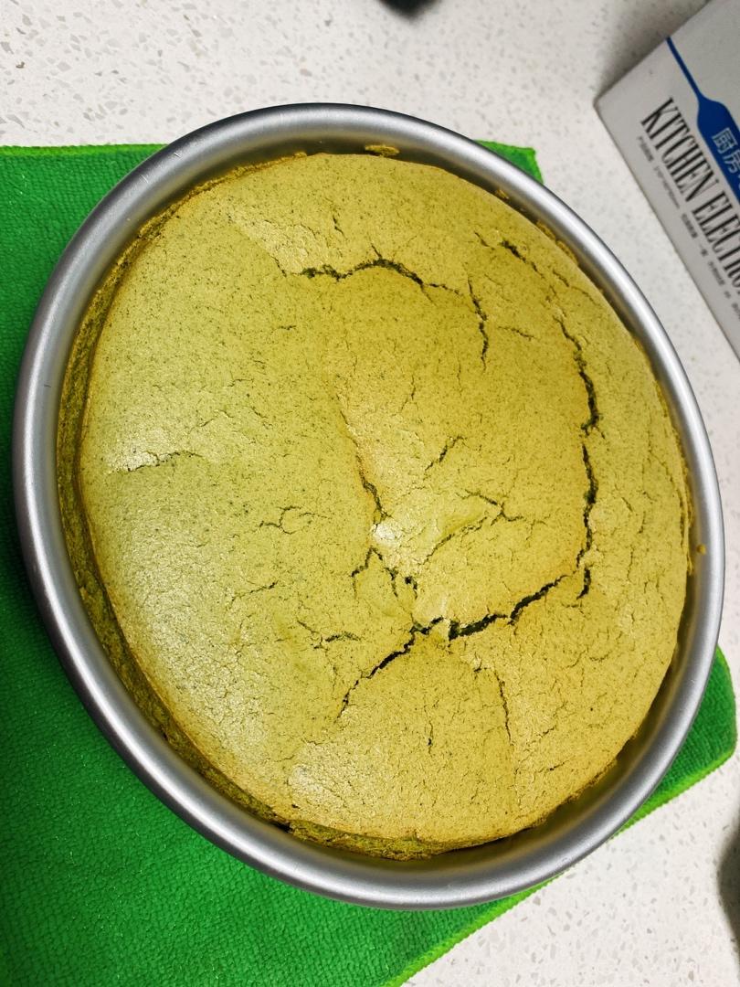 8寸抹茶戚风蛋糕