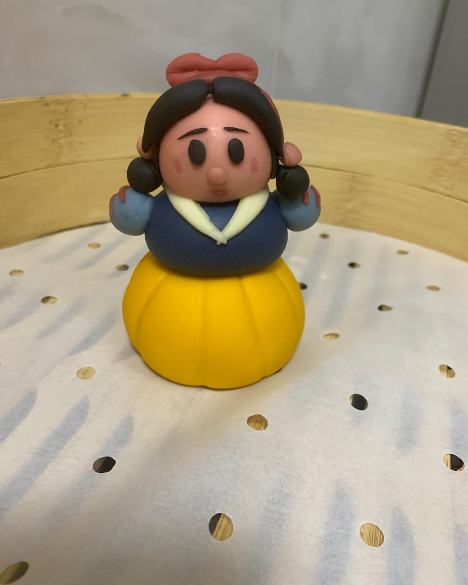 3D立体可爱造型馒头 超可爱的白雪胖公举-白雪公主