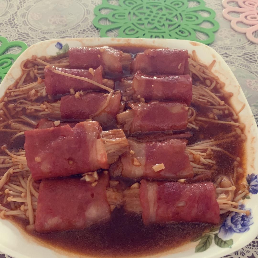 金针菇培根卷
