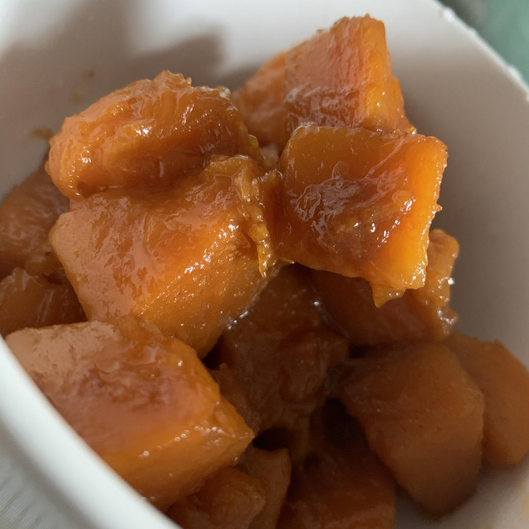 猪肉都不换的焖南瓜～吃起来糯糯甜甜咸咸的！