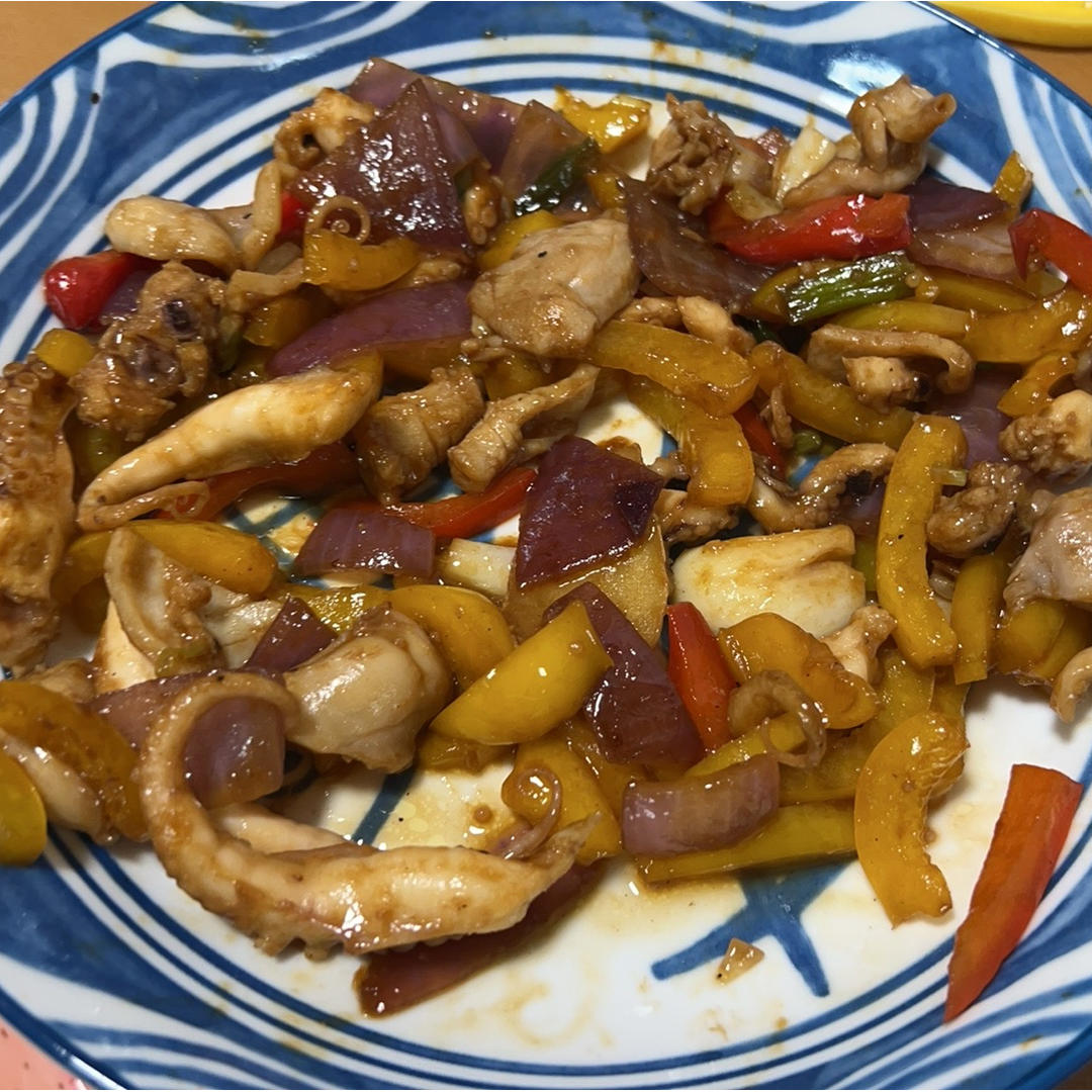 嫩出水的酱炒小章鱼🐙