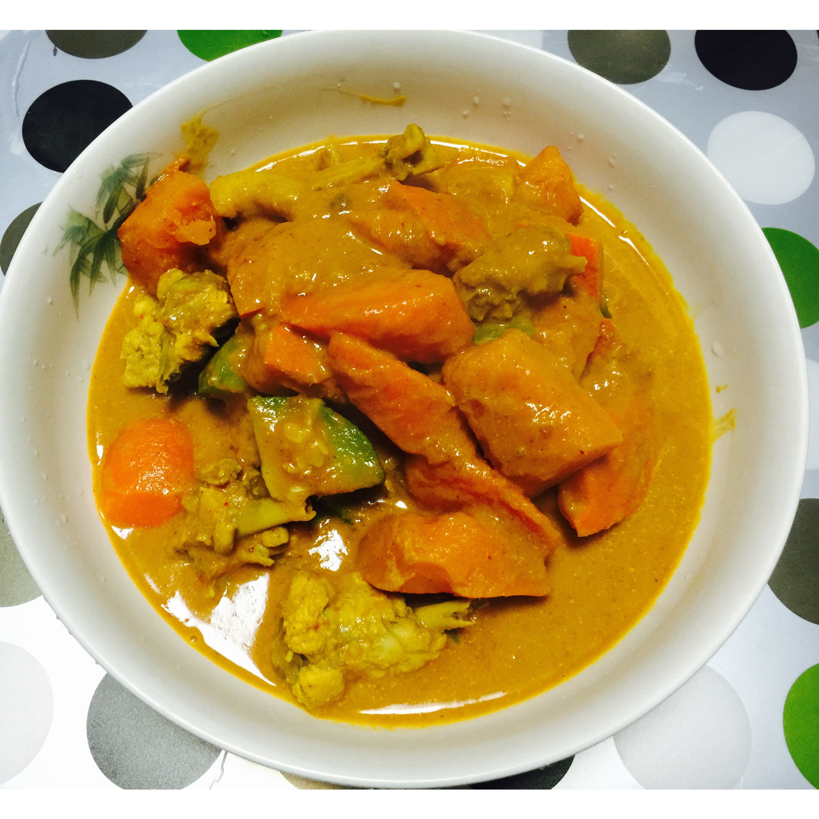 南瓜泰国咖喱鸡块