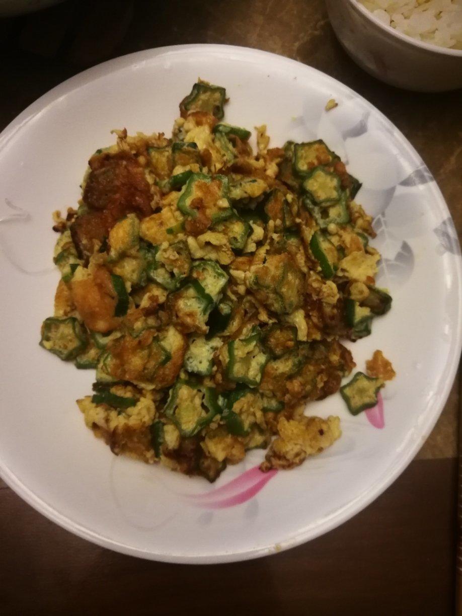 秋葵煎蛋饼