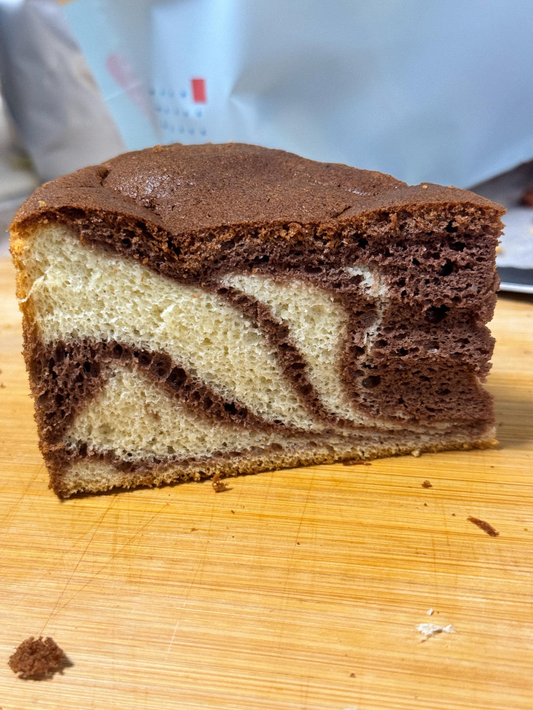 漂亮 斑马纹戚风蛋糕