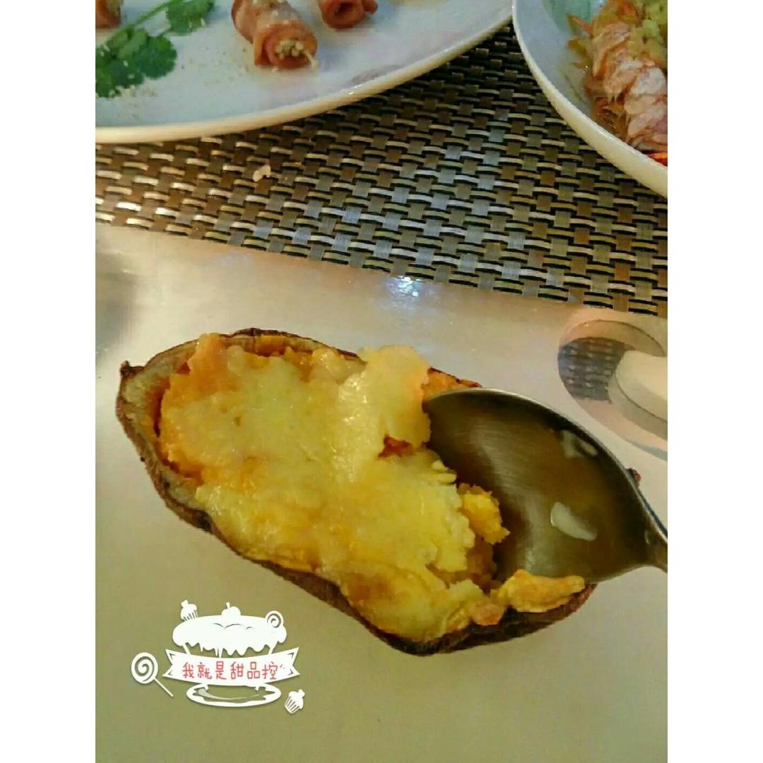 芝士奶油焗红薯