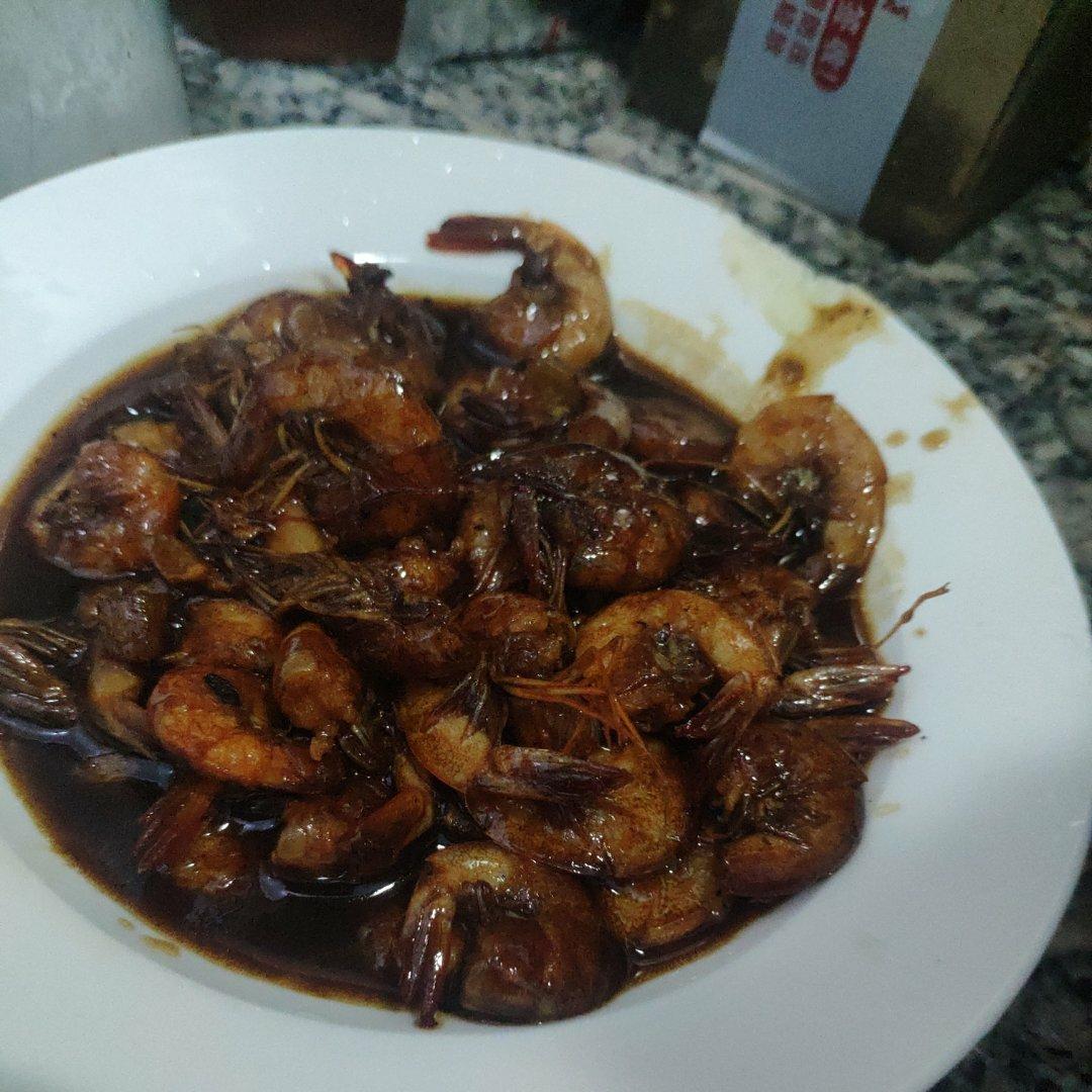 家庭版油焖大虾